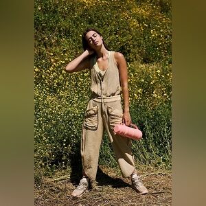 FREE PEOPLE Timko Onesie Matcha Medium